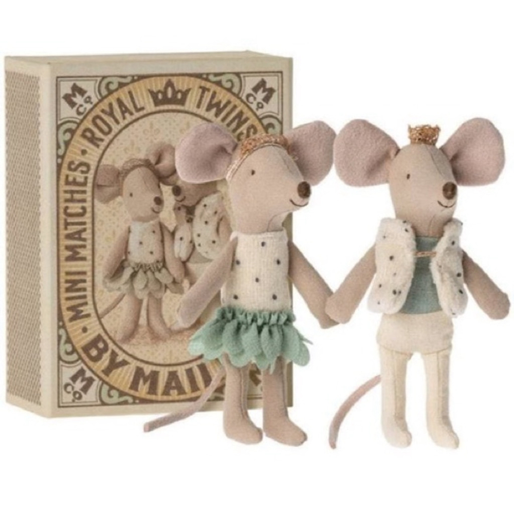 Retired Maileg Royal Twins Mice, Little sister and brother in Box​ - Picture 6 of 15